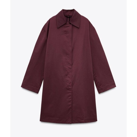 ZARA WATER REPELLENT TRENCH ZW COLLECTION SIZE M NEW! - Picture 3 of 9